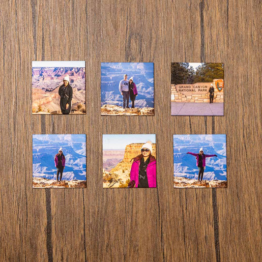 Custom Square Photo Magnets (set of 06)